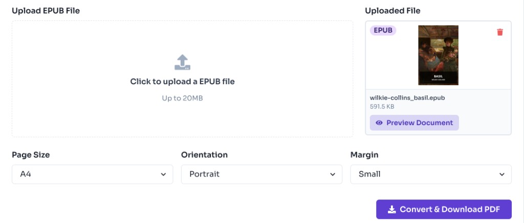 How to Use This EPUB to PDF Converter? — Upload Your EPUB File — EPUB to PDF Converter Online - upload an EPUB file and preview the uploaded ebook How to Use This EPUB to PDF Converter? — Upload Your EPUB File — EPUB to PDF Converter Online - upload an EPUB file and preview the uploaded ebook