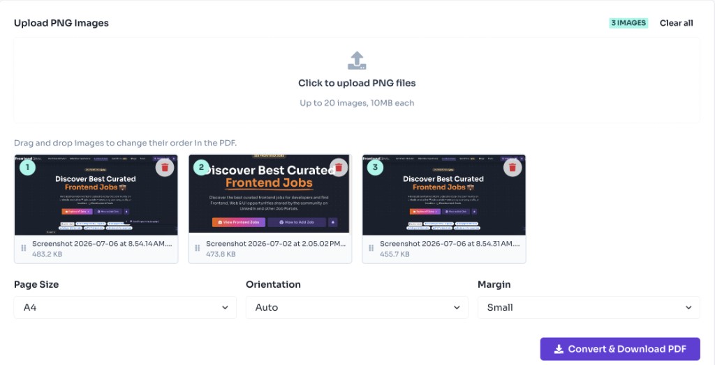 How to Use This PNG to PDF Converter? — Upload PNG Files — PNG to PDF Converter Online Free - upload PNG images and preview selected thumbnails How to Use This PNG to PDF Converter? — Upload PNG Files — PNG to PDF Converter Online Free - upload PNG images and preview selected thumbnails