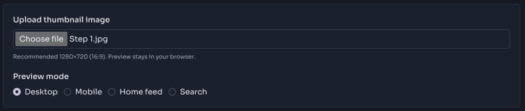 How to use this tool — Upload Image — YouTube Thumbnail Preview - Step 1: Upload Image How to use this tool — Upload Image — YouTube Thumbnail Preview - Step 1: Upload Image