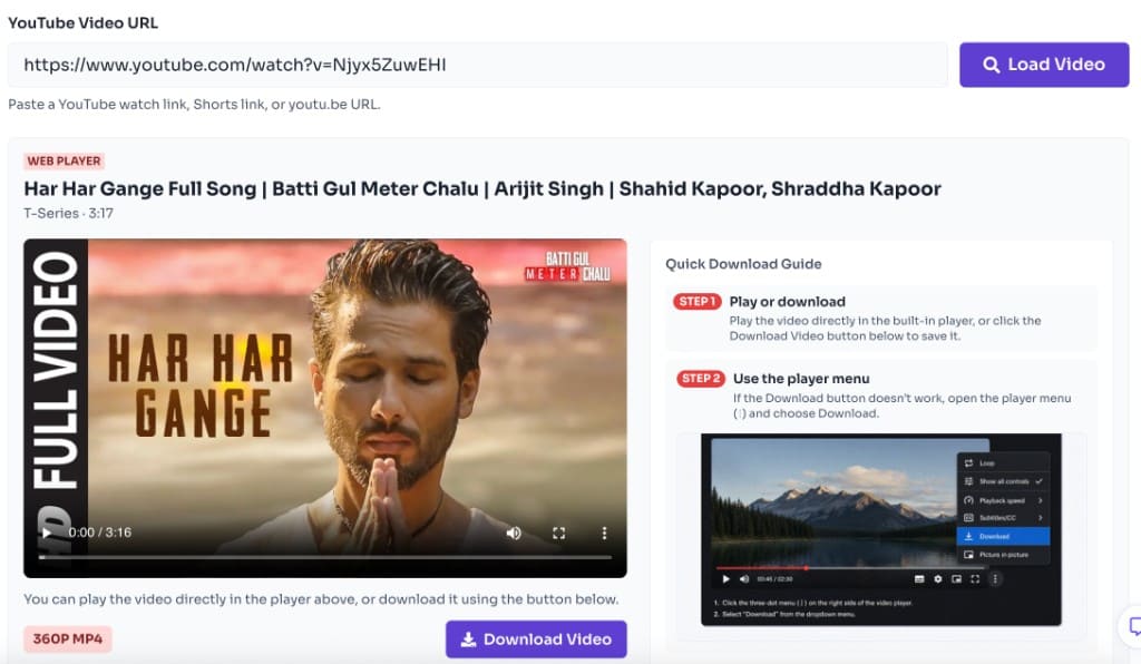 इस YouTube से MP3 कन्वर्टर का उपयोग कैसे करें? — Audio Download करें — YouTube to MP3 Converter - play audio in browser and download